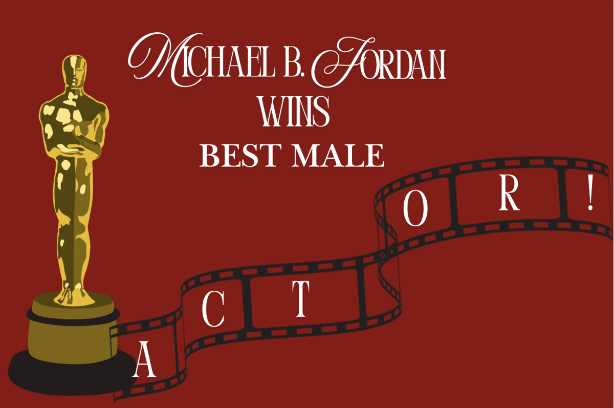 Michael's impressive performance for the movie Sinners landed him for the win at the Oscars (Made in Canva)